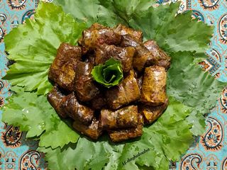 🍀دلمه برگ مو بدون گوشت🍀