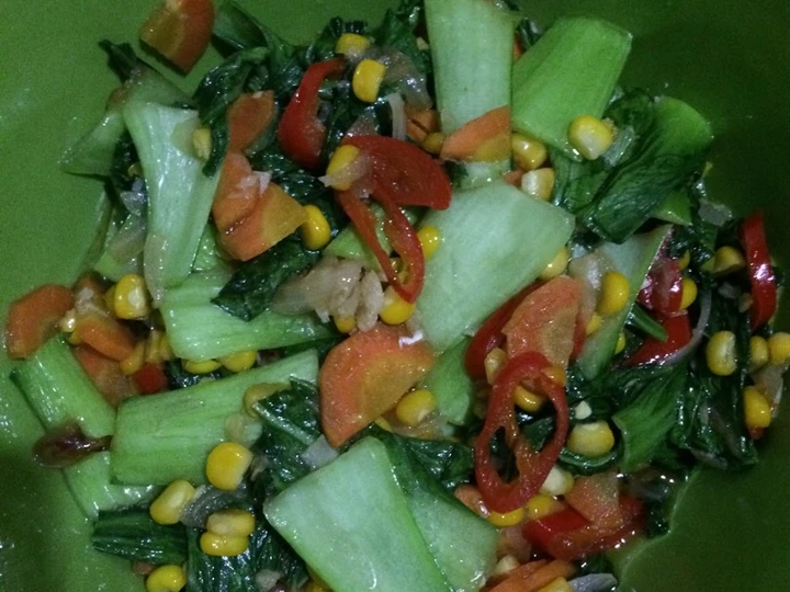 Easy Ways Make Recipes Tumis pokcoy saus tiram the Perfect Really Delicious.