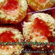 Strawberry thumbprints cookies
