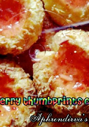 Foto resep Strawberry thumbprints cookies