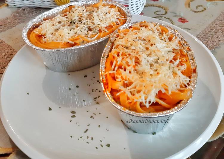 Resep Populer Fettucini Cheese Bolognese Yummy Mantul