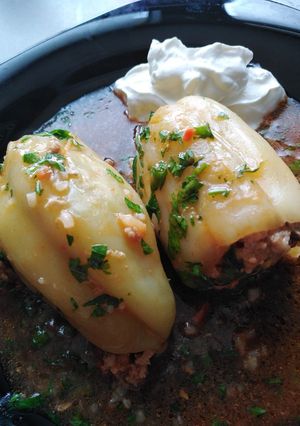 O poză a rețetei Ardei umpluți cu carne tocată.