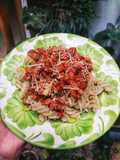 Pasta boloñesa vegetariana/ Veg Bolognese pasta