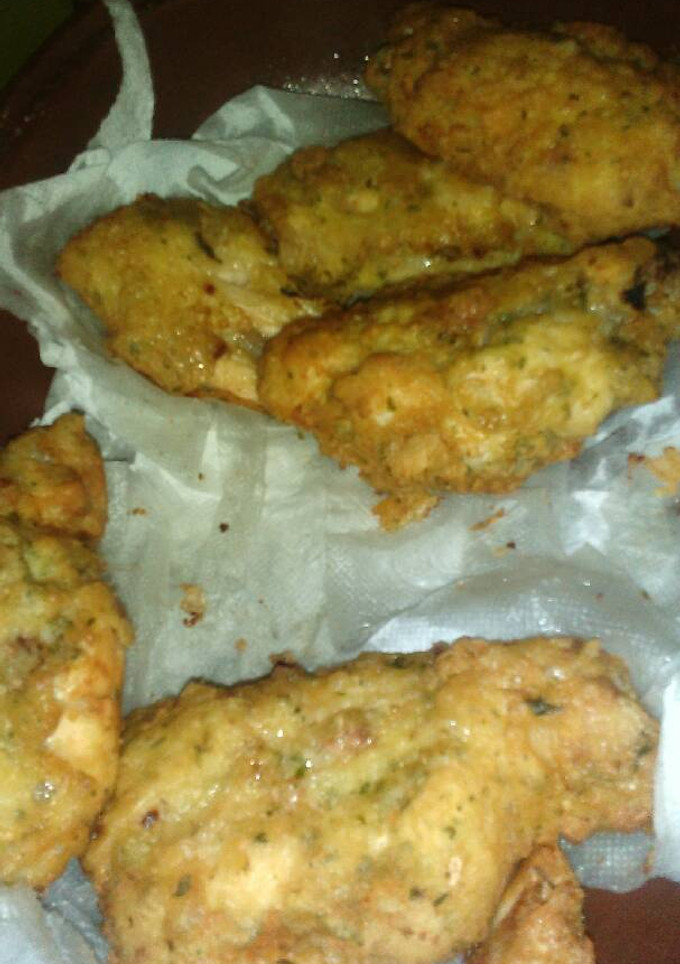 Una foto de Alita de pollo rebosadas!