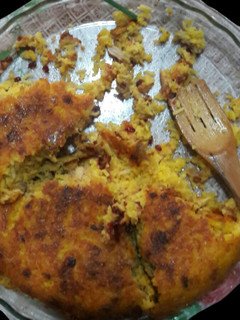 عکسی از دستور ته چین مرغ