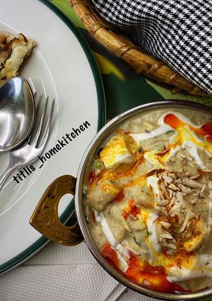 A picture of Pineapple Shahi Paneer.
