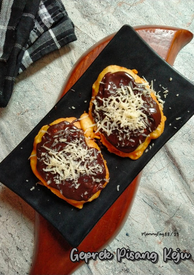 Foto resep Geprek Pisang Keju