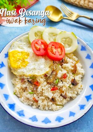 Foto resep Nasi Besanga Iwak Karing (Nasi Goreng Ikan Asin)