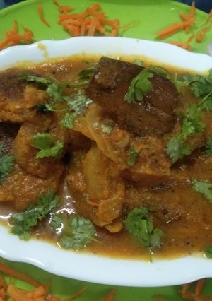 A picture of Spicy Gajar  Ka  Kofta// Carrot  Kofta  Curry.
