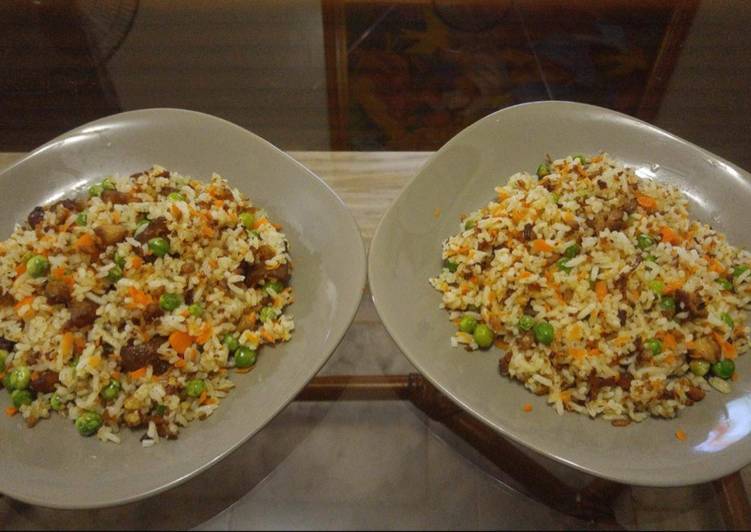 Steps to Prepare Homemade Adobo Fried Rice