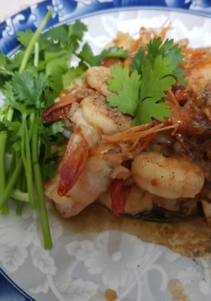 รูปของ กุ้งกะเทียมพริกไทย