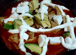 Una foto de Sopa azteca