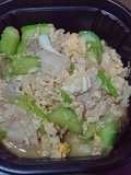 ผัดบวบ,ไข่,หมูสามชั้น - คีโต
