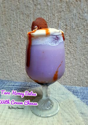 Foto resep Taro Honey Dates With Cream Cheese