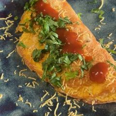 A picture of Papad Omelette.