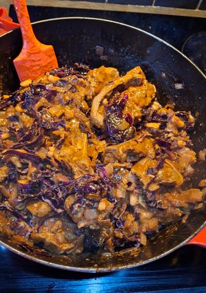 A picture of Greek Lamb and Cabbage Bowls.