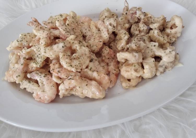 Bagaimana Menyiapkan Udang cumi mayonise, Lezat