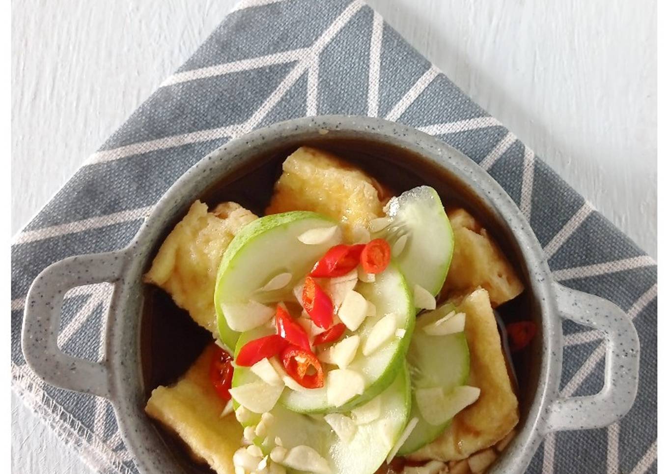Tahu Goreng Acar Timun