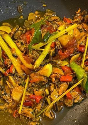 Foto resep Kerang Kupas saos tiram ala warteg