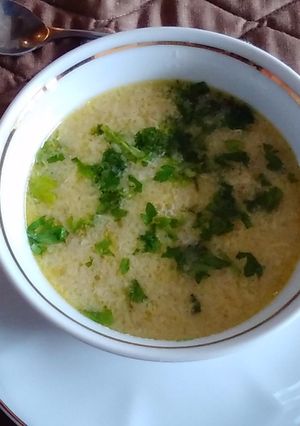Una foto de Sopa de hongos (champiñones)