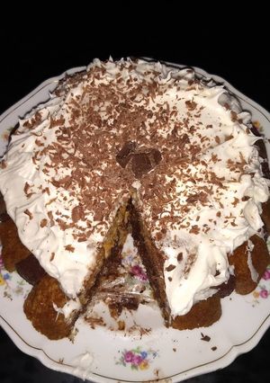 Una foto de Torta de vainillas invertida 😍