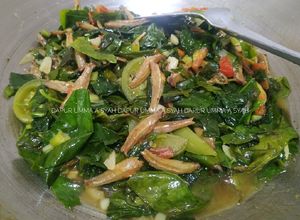 Foto resep Oseng Daun Melinjo teri tomat hijau