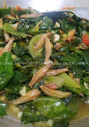 Foto resep Oseng Daun Melinjo teri tomat hijau