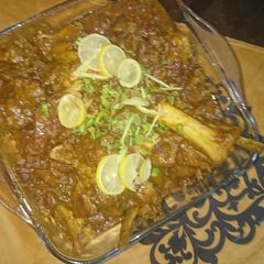 A picture of Namkin gosht in mutton.