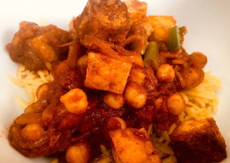 My Daughter love Chickpea and Tofu Curry