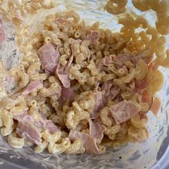 Macaroni salad A picture of Macaroni salad.