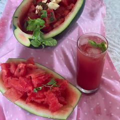 A picture of Water melan refreshing coller my favorite summer special recipe.