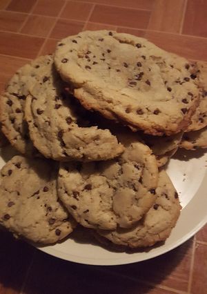 Una foto de Galletas con chispas de chocolate