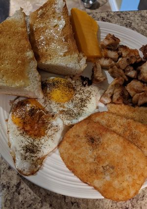 A picture of All Canadian breakfast.