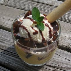 A picture of Exotic Mango & Coffee Jelly Parfait.