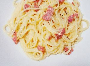 Foto resep simply angel hair carbonara