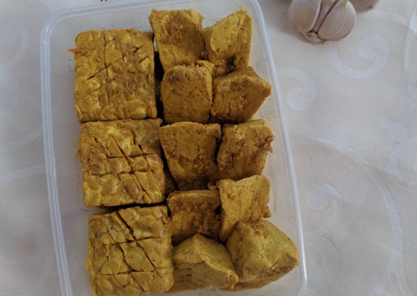 Tahu Tempe Ungkep Bumbu Kuning