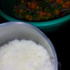A picture of White rice.
