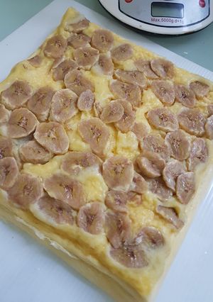 Foto resep Brownis kukus cheese banana