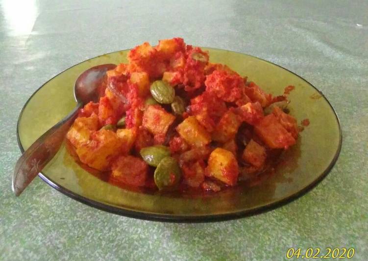Cara Memasak Balado kentang teri pete yang Lezat