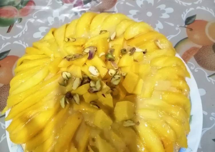 Easiest Way to Make Speedy Mango tress-leches cake