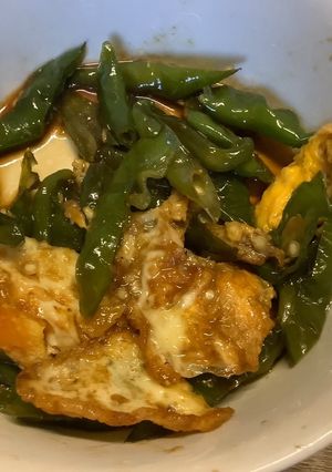 糯米椒炒荷包蛋 的食譜成品照片