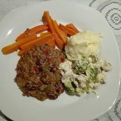 A picture of Nicely cooked mince meat.