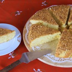 New Year’s Day Cake with Tsoureki Flavor A picture of New Year’s Day Cake with Tsoureki Flavor.