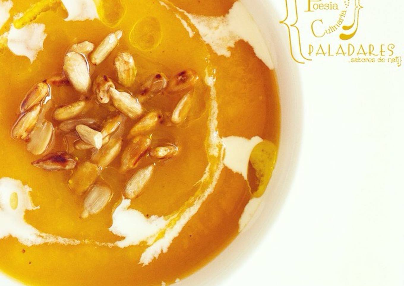 Crema de calabaza, zanahoria y jengibre