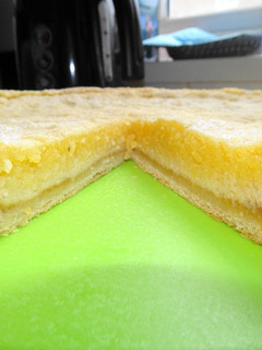 A picture of Rhubarb & Ginger Frangipane Tart.