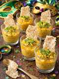 Brandade de Bacalhau com Azeite de Dendê e Crocante de Tapioca