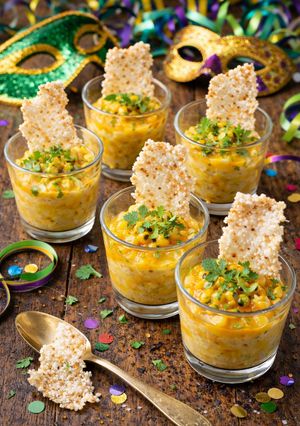 Foto de Brandade de Bacalhau com Azeite de Dendê e Crocante de Tapioca