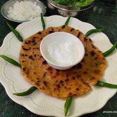 A picture of Chawal ke Aate ki Spicy Roti.