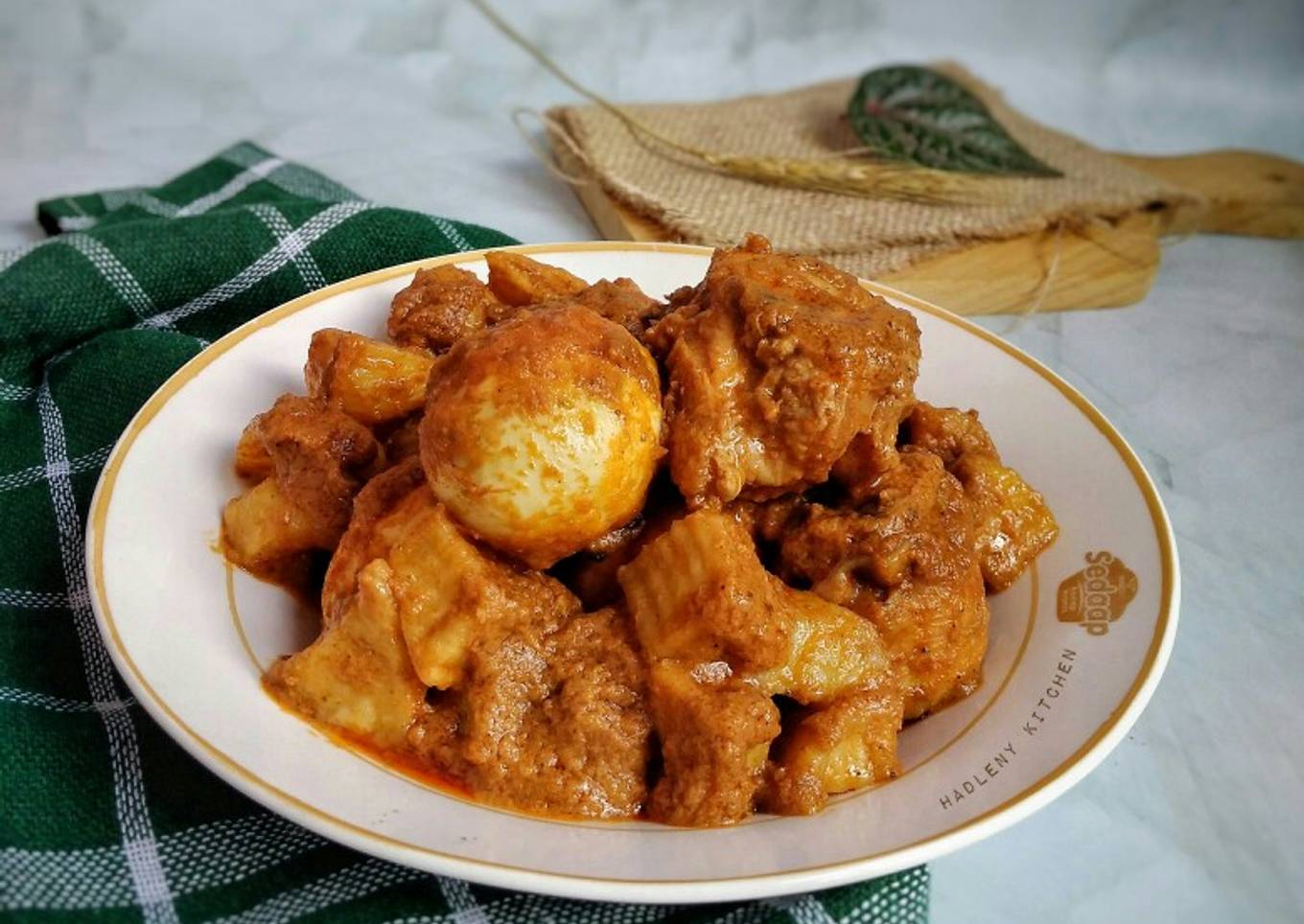 Rendang Ekonomis Ayam Telur & Kentang