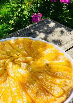 Une photo de Tarte tatin aux mangues et citrons verts